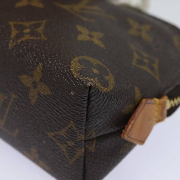 LOUIS VUITTON Monogram Pochette Cosmetic PM Cosmetic Pouch M47515 LV Auth 82206 - Picture 14 of 16